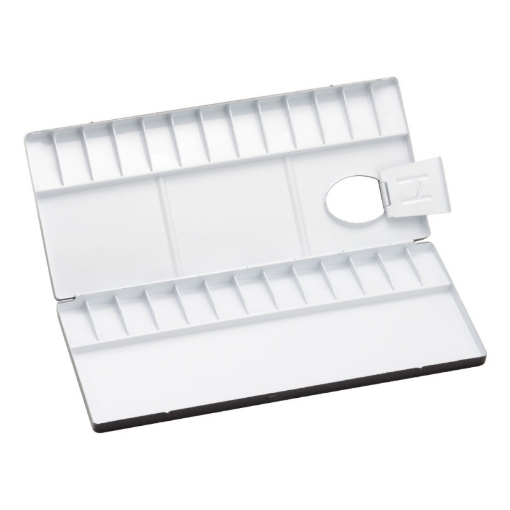 Picture of Holbein Aluminum Watercolor Palette Παλέτα Ακουαρέλας No. 80 - 26 Θέσεις