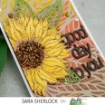 Picture of Picket Fence Studios Slimline Στένσιλ  4"X10" - Shadow of Leaves