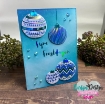 Picture of CarlijnDesign Στένσιλ - Christmas Bulbs, Χριστουγεννιάτικες Μπάλες