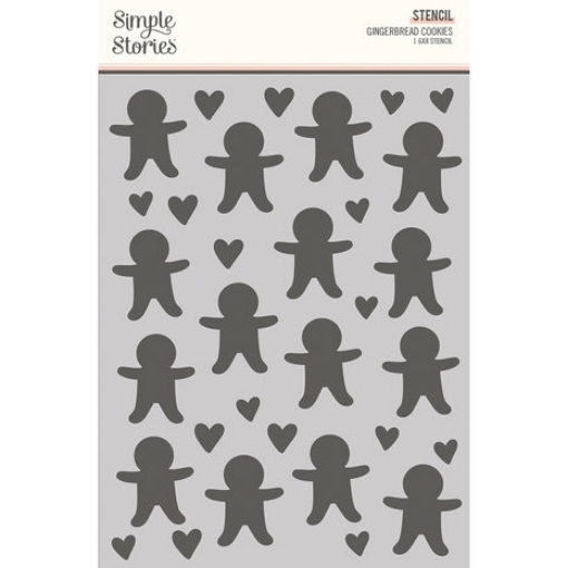 Picture of Simple Stories  Στένσιλ - Baking Spirits Bright, Gingerbread Cookies