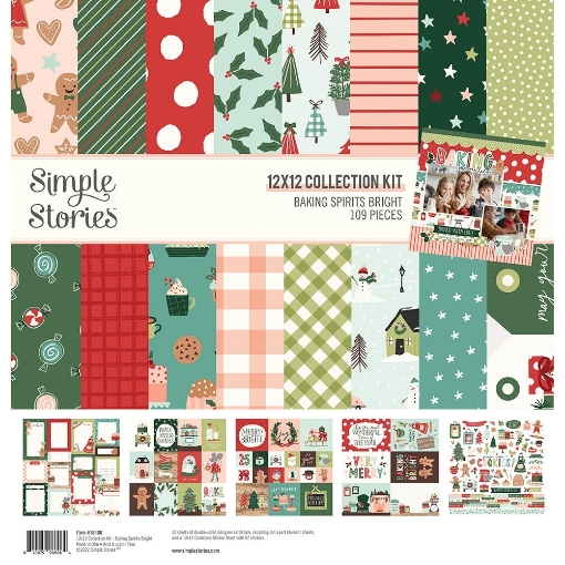 Picture of Simple Stories Συλλογή Χαρτιών Scrapbooking Διπλής Όψης 12"X12" - Baking Spirits Bright 