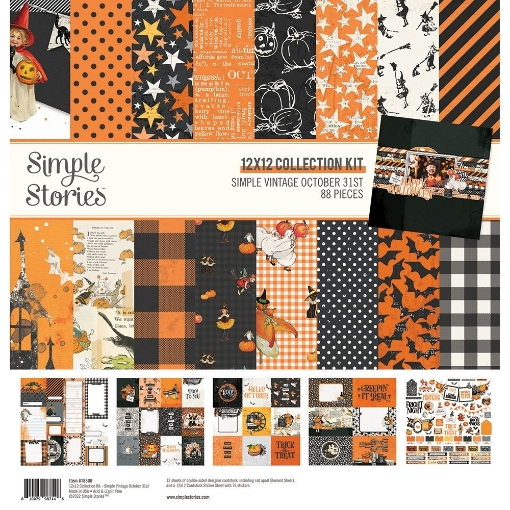 Picture of Simple Stories  Συλλογή Χαρτιών Scrapbooking Διπλής Όψης 12"X12" - Simple Vintage October 31st , 88 τεμ.
