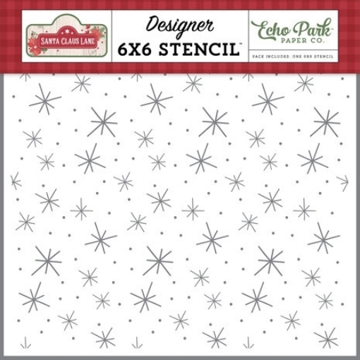Picture of Echo Park Στένσιλ 6"X6" - Santa Claus Lane, Sparkle Of The Season