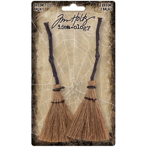 Picture of Tim Holtz Idea-Ology Broomsticks Σκουπόξυλα - Halloween, 2τεμ 