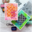 Picture of Stampers Anonymous Tim Holtz Layering Stencil 4"x8.5" | Στένσιλ – Linked Circles 