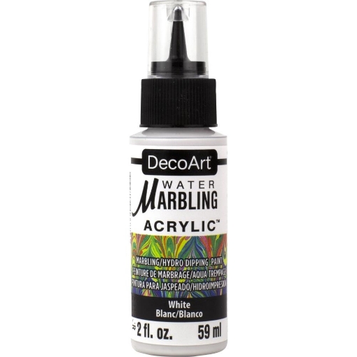 Picture of DecoArt Water Marbling Paint Χρώμα Μαρμαρογραφίας 59ml - White