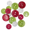 Picture of Buttons Galore Χριστουγεννιάτικα Διακοσμητικά Κουμπιά - Santa's Sparkle, 16τεμ. 