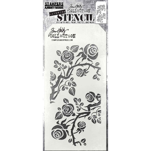 Picture of Stampers Anonymous Tim Holtz Layering Stencil 4"x8.5" | Στένσιλ – Thorned 