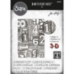 Picture of Sizzix Tim Holtz 3D Texture Fades Embossing Folder Μήτρα για Ανάγλυφα - Numbered