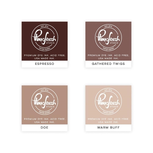 Picture of Pinkfresh Studio Premium Dye Cube Ink Pads Σετ Μελάνια - Wild Truffles, 4τεμ.