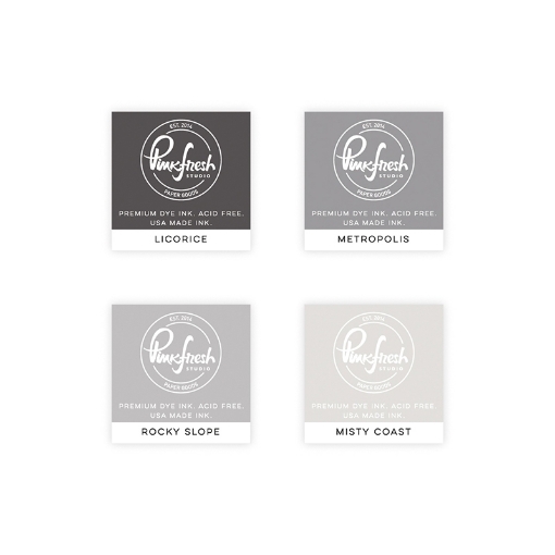 Picture of Pinkfresh Studio Premium Dye Cube Ink Pads Σετ Μελάνια - Urban Raincoat, 4τεμ.