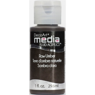 Picture of DecoArt Media Fluid Acrylics Ακρυλικό Χρώμα 29ml - Raw Umber