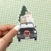 Picture of American Crafts Vicki Boutin Chipboard Stickers Αυτοκόλλητα -  Evergreen & Holly, Icons & Phrases, 65τεμ.