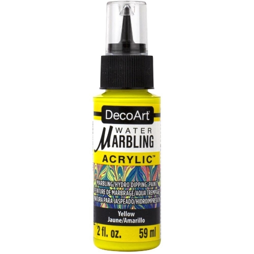 Picture of DecoArt Water Marbling Paint Χρώμα Μαρμαρογραφίας 59ml - Yellow