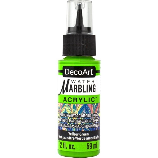 Picture of DecoArt Water Marbling Paint – Χρώμα Μαρμαρογραφίας, Yellow Green 59ml