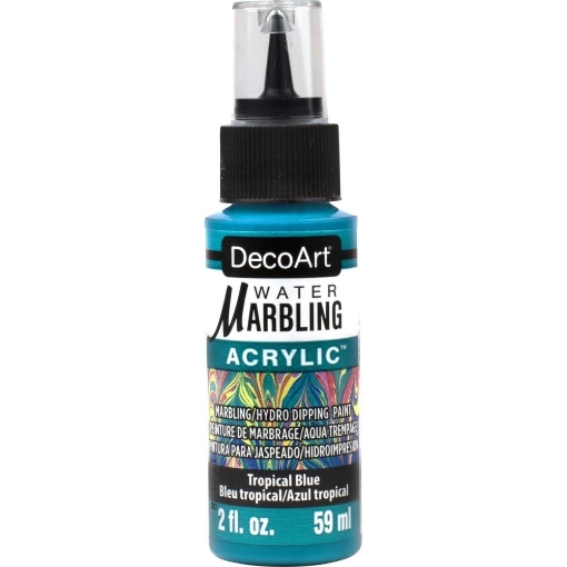 Picture of DecoArt Water Marbling Paint Χρώμα Μαρμαρογραφίας 59ml - Tropical Blue