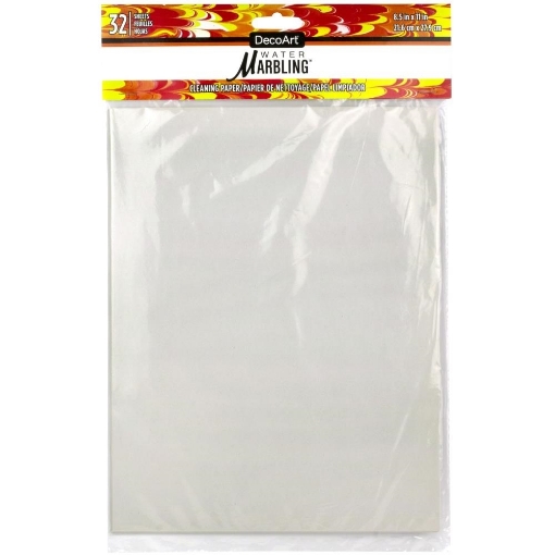 Picture of DecoArt Water Marbling Cleaning Paper – Φύλλα Καθαρισμού Μαρμαρογραφίας, 32 τεμ