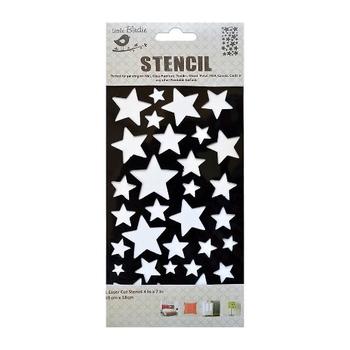 Picture of Little Birdie Στένσιλ 4''x7'' - Stars