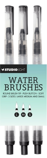 Picture of Studio Light Πινέλα/Μαρκαδόροι Νερού - Small/Medium/Large Tip, 3Τεμ.