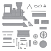 Picture of Spellbinders Etched Dies Μήτρες Κοπής - Holiday Express 