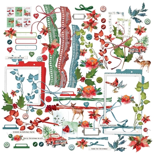 Picture of 49 & Market Laser Cut Διακοσμητικά Εφέμερα  - ARToptions, Holiday Wishes, 95τεμ.