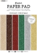Picture of Studio Light Μονόχρωμο Glitter Cardstock - Essentials, Vintage Christmas, 24τεμ.