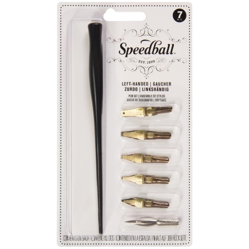 Picture of Speedball Left-Handed Set Σετ Πένες Καλλιγραφίας για Αριστερόχειρες, 7τεμ.