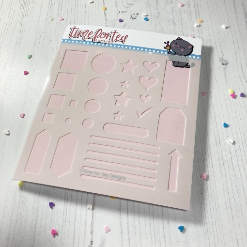 Picture of Time For Tea Designs Στένσιλ  6"x6"- Journaling Essentials