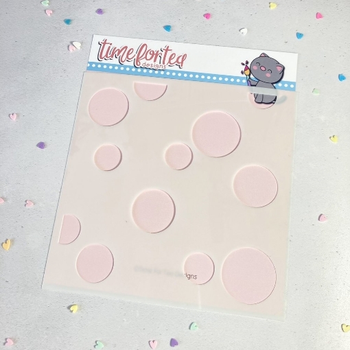 Picture of Time For Tea Designs Στένσιλ  6"x6" - Bokeh Bubbles
