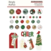 Picture of Simple Stories Διακοσμητικά Αυτοκόλλητα Brads - Hearth & Holiday, 32τεμ.