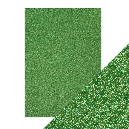 Picture of Tonic Studios Craft Perfect Glitter Cardstock A4 - Μονοχρωμο Χαρτόνι Γκλίτερ - Lucky Shamrock, 5τεμ.
