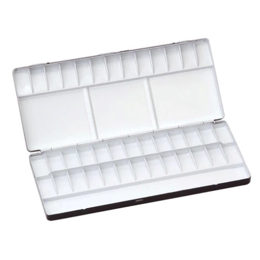 Picture of Holbein Aluminum Watercolor Palette Παλέτα Ακουαρέλας No. 20 - 39 Θέσεις