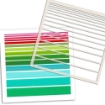 Picture of Polkadoodles Creative Στένσιλ 6" x 6" - Grauated Stripe