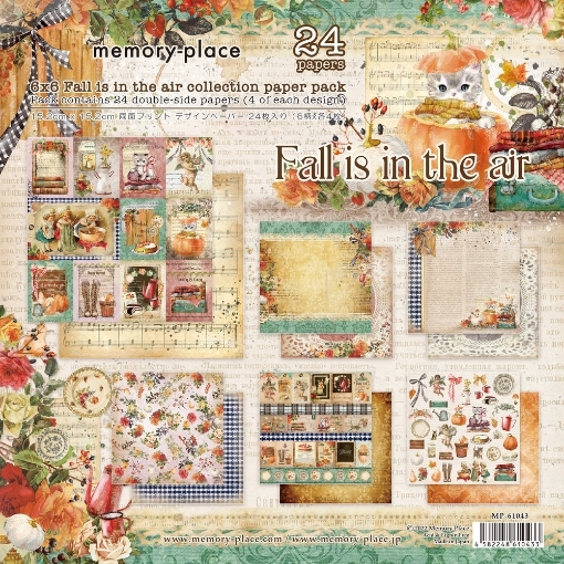 Picture of Memory Place Kawaii Μπλοκ Scrapbooking Διπλής Όψης 6''x6'' - Fall Is In The Air