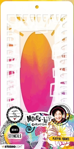Picture of Art By Marlene Σετ με Στένσιλ - Mixed-Up Collection, Playful Frames, 3τεμ.