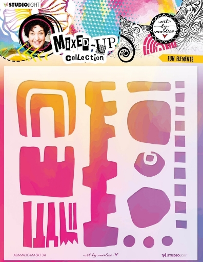 Picture of Art By Marlene Στένσιλ 8"x8" - Mixed-Up Collection, Fun Elements