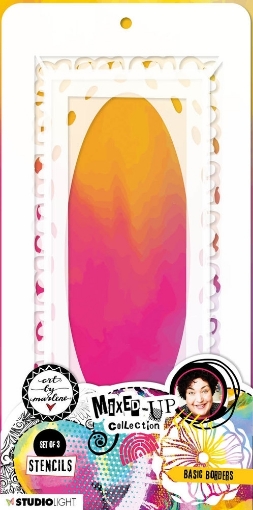 Picture of Art By Marlene Σετ με Στένσιλ - Mixed-Up Collection, Basic Borders, 3τεμ.