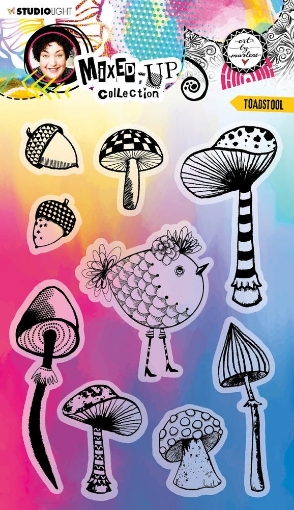 Picture of Art By Marlene Διάφανες Σφραγίδες - Mixed-Up Collection, Toadstoal, 9τεμ.