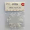 Picture of Simply Creative Ακρυλικά Διακοσμητικά - Acrylic Snowflakes, 2τεμ.