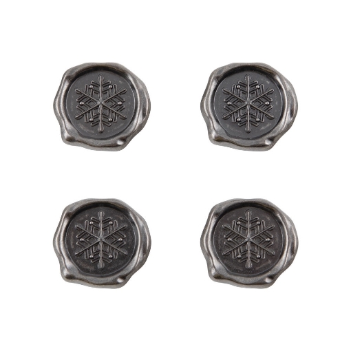 Picture of Tim Holtz Idea-Ology Metal Shape Seals Μεταλλικές Διακοσμητικές Σφραγίδες  - Christmas, 4τεμ.