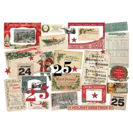 Picture of Tim Holtz Idea-Ology Διακοσμητικά Εφήμερα - Christmas, Layers, 35τεμ.