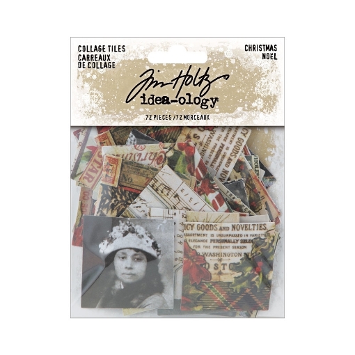 Picture of Tim Holtz Idea-Ology - Διακοσμητικά Collage Tiles, Christmas