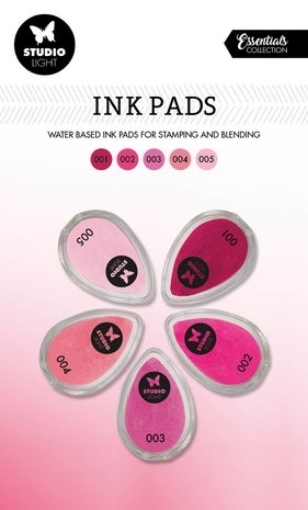 Picture of Studio Light Essentials Ink Pads - Σετ Μελάνια Αποχρώσεων - Nr. 1, Shades Of Red, 5τεμ.