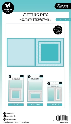 Picture of Studio Light Essentials Μήτρες Κοπής για Folded Κάρτες σε Τετράγωνο Σχήμα - Nr. 437 Folded Card Square, 9pcs
