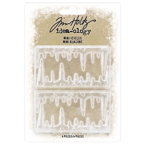 Picture of Tim Holtz Idea-Ology Τρισδιάστατες Φιγούρες Από Ρητίνη - Christmas, Mini Icicles, 4τεμ.