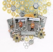 Picture of American Crafts Vicki Boutin Μπλοκ Χαρτιών Mixed-Media Διπλής Όψης 12'' x 12'' -  Print Shop, Painted Backgrounds 