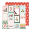 Picture of Crate Paper Μπλοκ Scrapbooking Μονής Όψης 12'' x 12'' - Mittens & Mistletoe