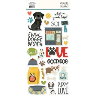 Picture of Simple Stories Foam Stickers | Αυτοκόλλητα Αφρώδους Υλικού – Pet Shoppe, Dog Collection, 45τεμ.