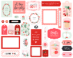 Picture of Carta Bella Διακοσμητικά Εφέμερα - My Valentine, Frames & Tags, 34τεμ.