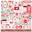 Picture of Carta Bella Συλλογή Χαρτιών Scrapbooking Διπλής Όψης 12"X12" - My Valentine